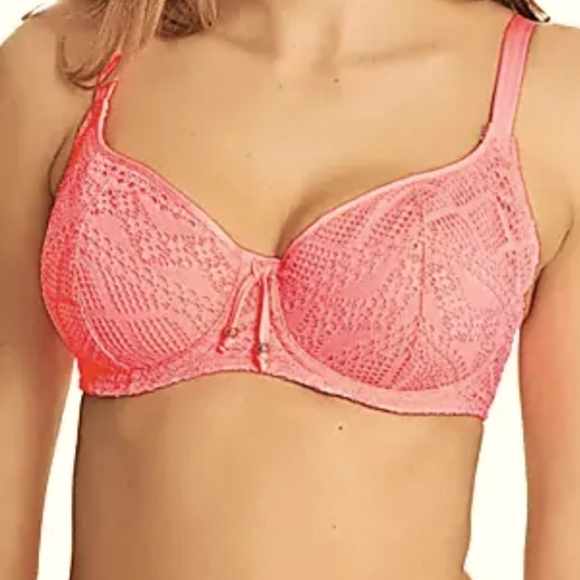 Freya Sundance Sweetheart Padded Bikini Top. Flamingo colour. Multiple sizes. - Picture 6 of 6